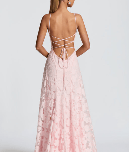 Elina | Floral Pattern Sleeveless Maxi Dress